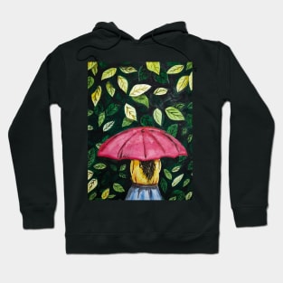 Girl with Umbrella Hoodie